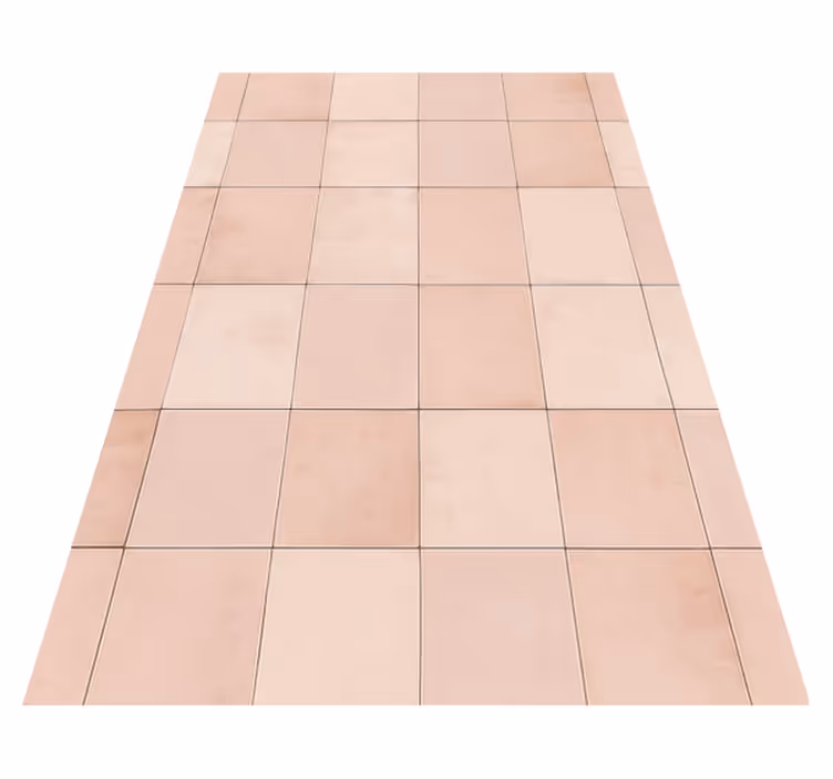 Kitchen vinyl mat in pink tile design - TenStickers