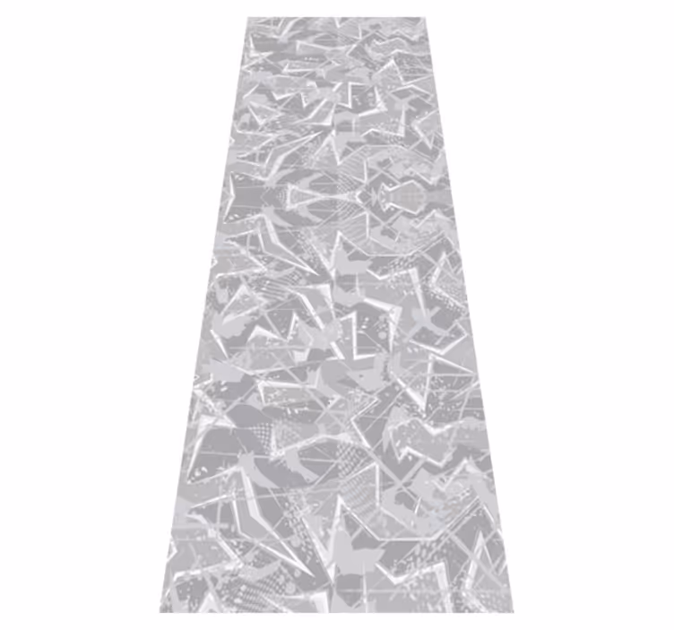 Gray 80's fine graphics bedroom carpet - TenStickers