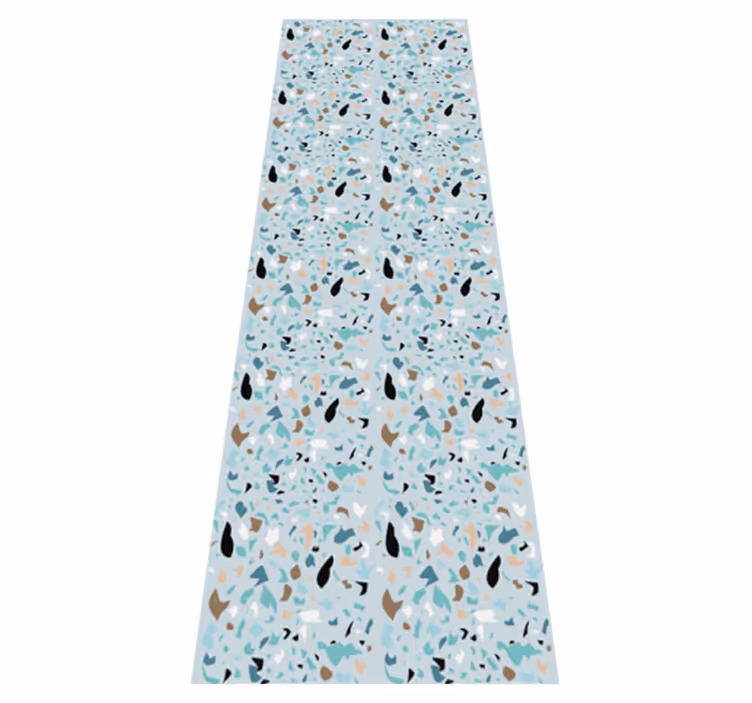 Bedroom carpet with terrazzo style design - TenStickers