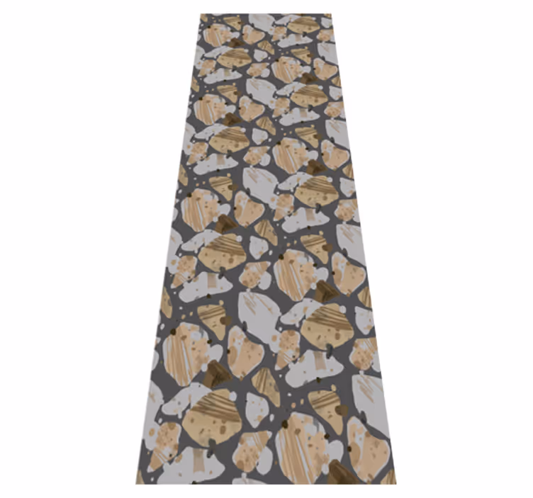 Bedroom carpet in cement terrazzo design - TenStickers