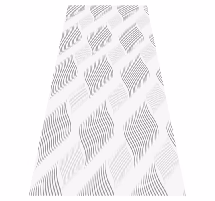 Bedroom carpet in light gray retro pattern - TenStickers
