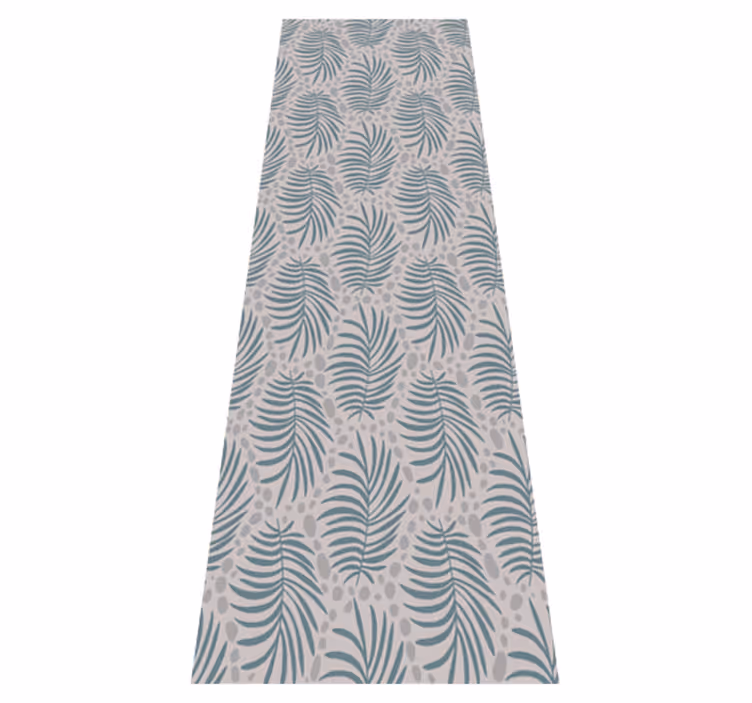 Bedroom carpet in tropical blue hamptons pattern - TenStickers