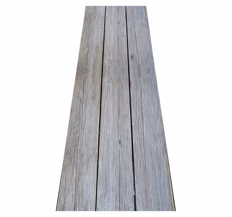 Bedroom carpet in nordic style gray raw wood - TenStickers