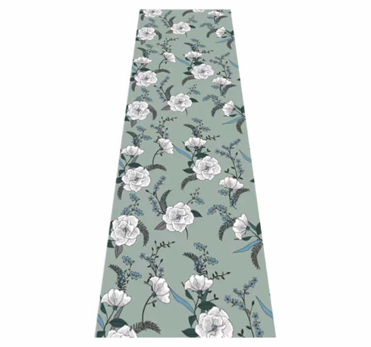 Bedroom carpet beautiful white magnolia tree - TenStickers