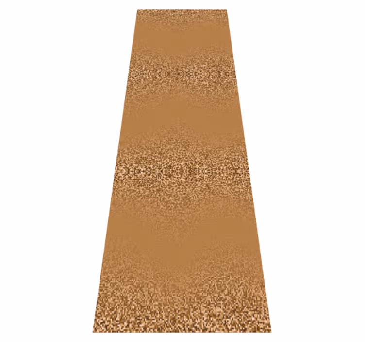 Bedroom carpet in retro brown square dotted design - TenStickers