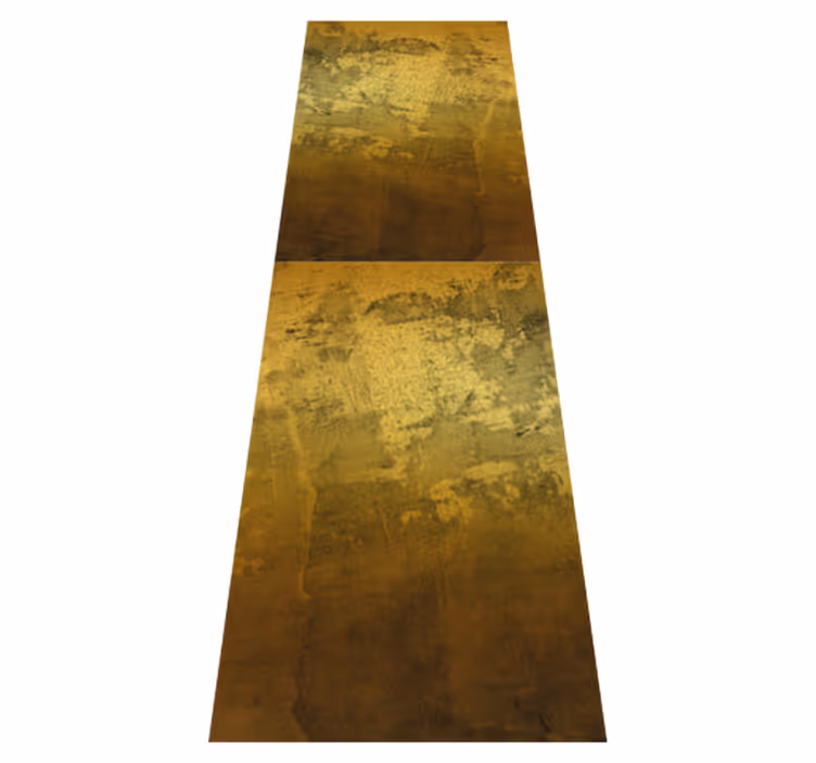 Bedroom carpet with retro golden tangled pattern - TenStickers
