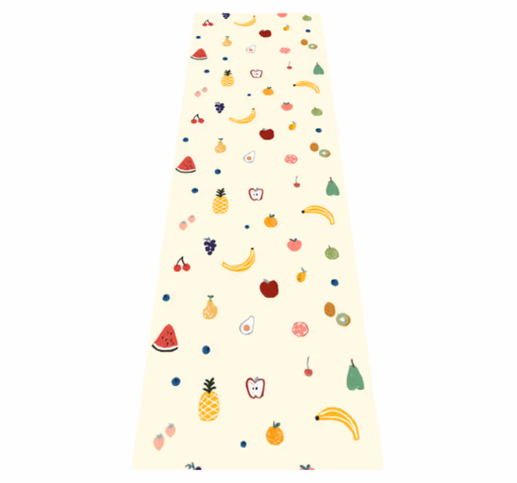 Bedroom carpet with colorful fruit pattern - TenStickers