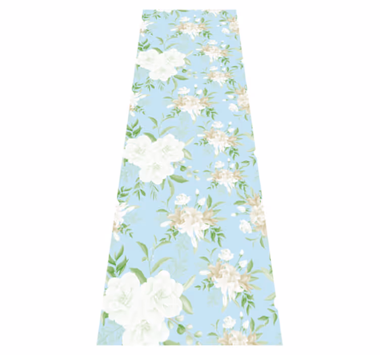 Wild floral grandmillenial bedroom carpet - TenStickers