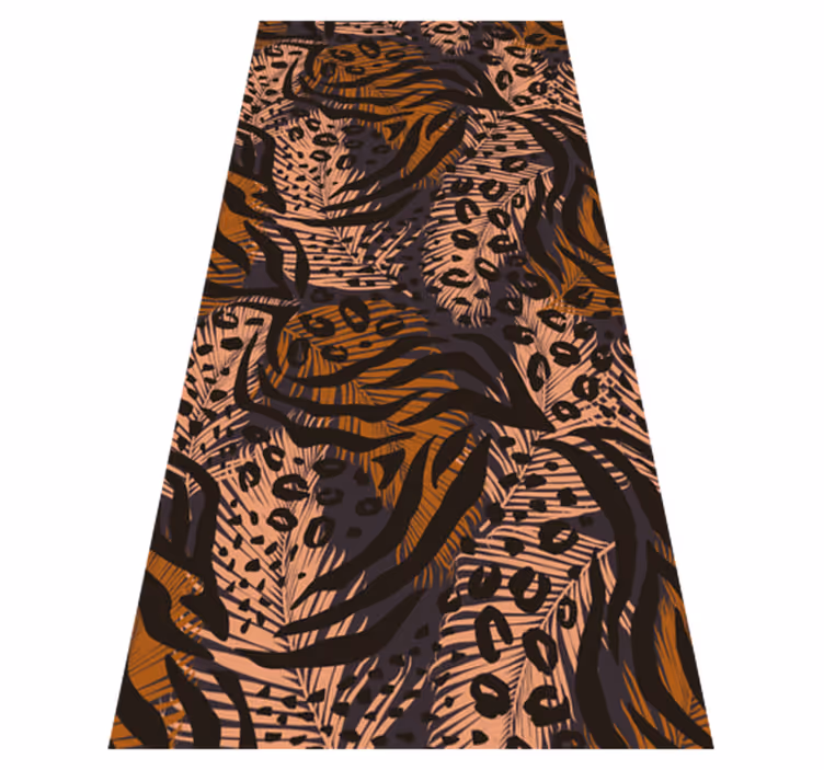 Bedroom carpet in vibrant abstract african style - TenStickers