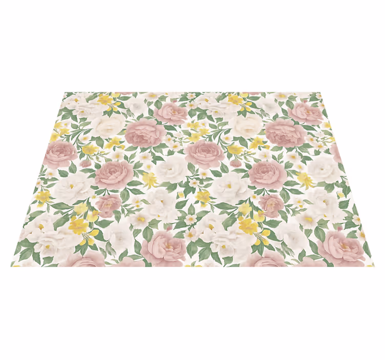 Bedroom carpet smoky mysterious botanical design - TenStickers