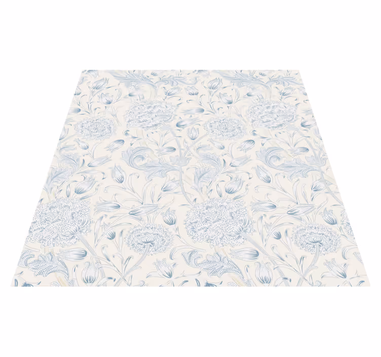 Bedroom carpet with floral pattern design - TenStickers