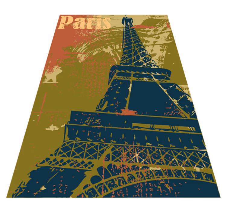 Bedroom carpet paris decorative vinyl poster - TenStickers
