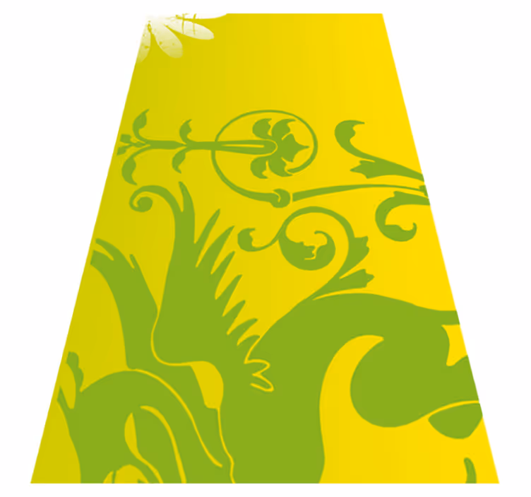 Bedroom carpet green dragon vinyl decor - TenStickers