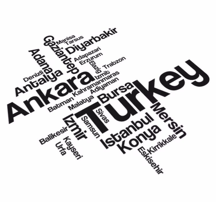 Bedroom carpet decorative vinyl text turkey - TenStickers
