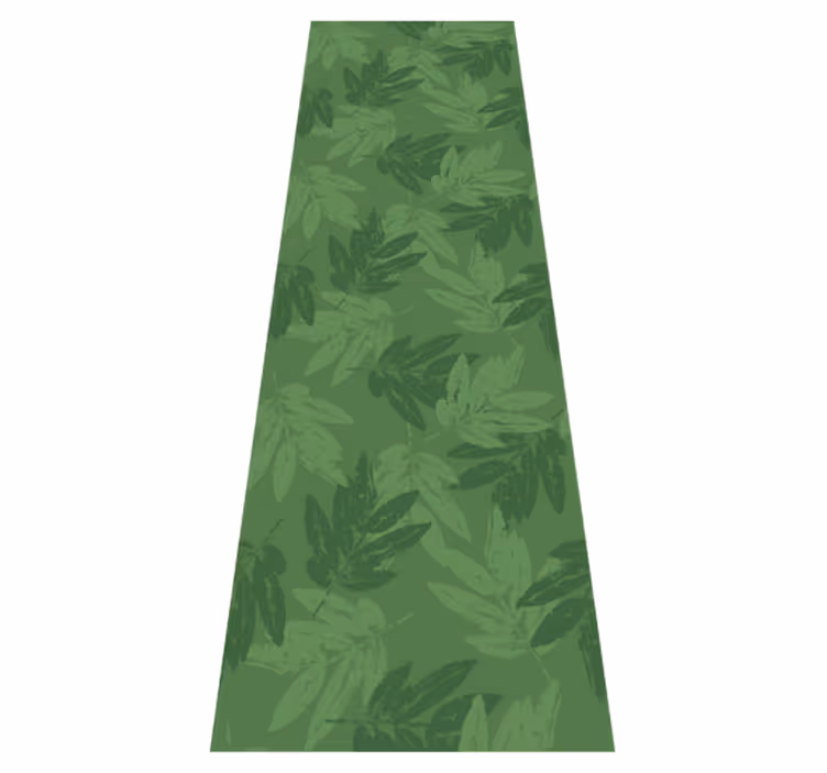 Office carpet with simple green leaves pattern - TenStickers