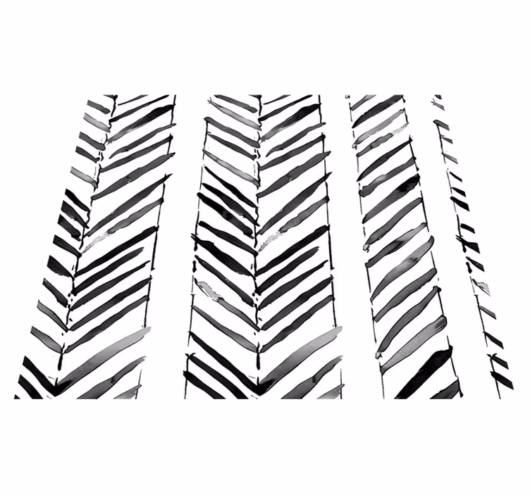 Office carpet in black and white geometric design - TenStickers