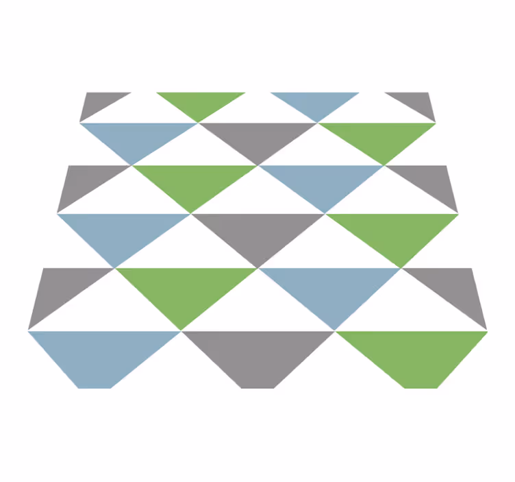 Office carpet in colorful pastel triangles - TenStickers