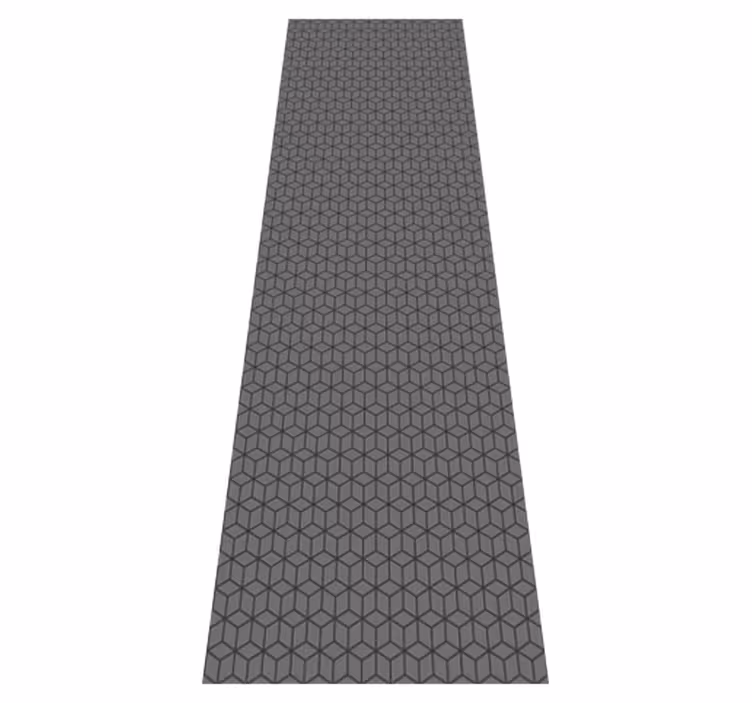 Office carpet 3d gray cubes design - TenStickers