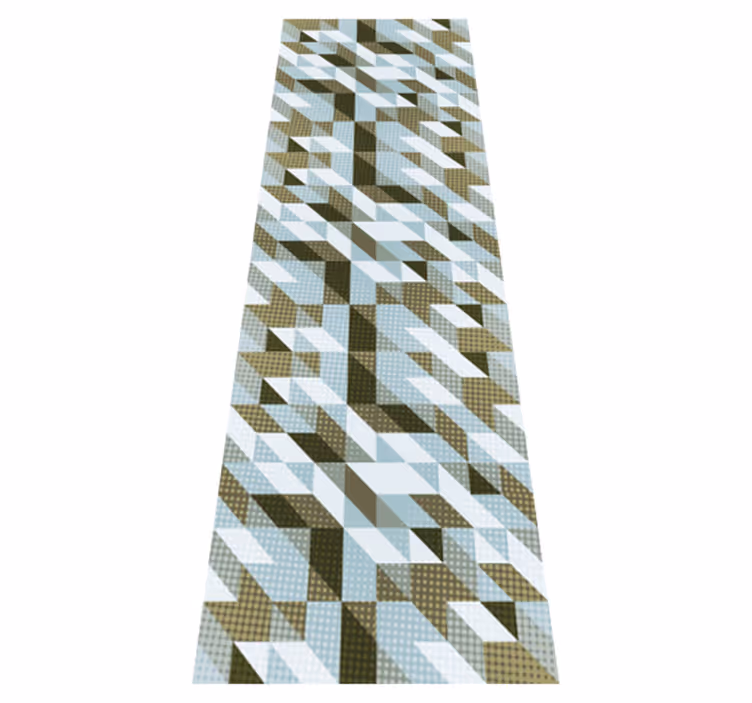 Modern triangles office carpet - TenStickers