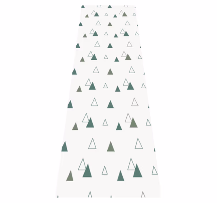 Office carpet in triangular nature colors - TenStickers