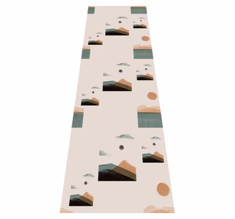 Office carpet abstract mountains design - TenStickers
