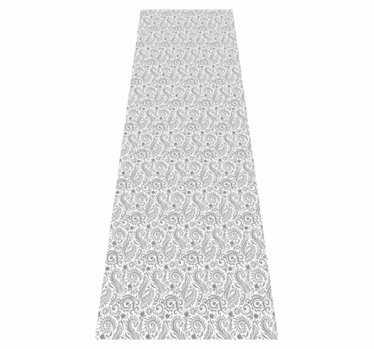 Office carpet with vintage ornamental flowers - TenStickers