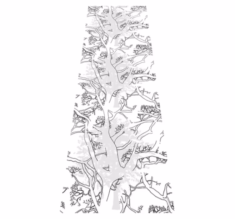 Office carpet with dark tree branches design - TenStickers