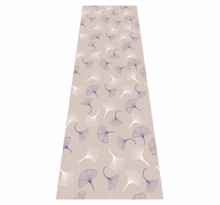 Office carpet ginkgo leaves cream - TenStickers