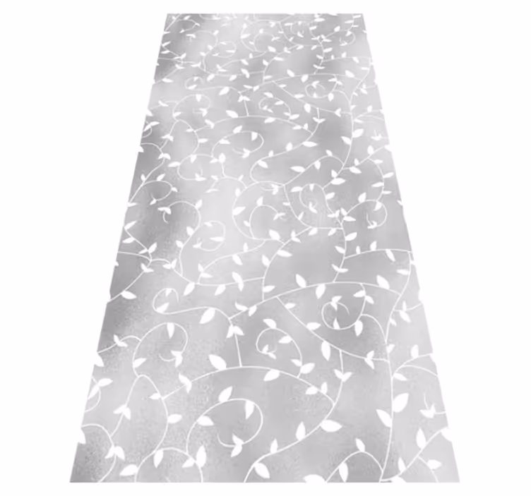 Bedroom carpet with white and silver tree branches - TenStickers