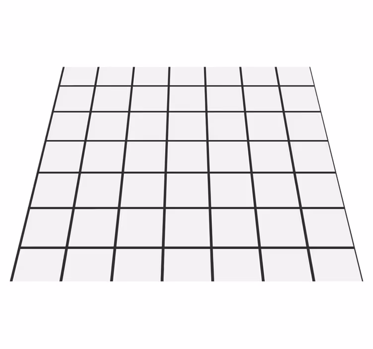 Bedroom carpet uneven checkerboard design - TenStickers