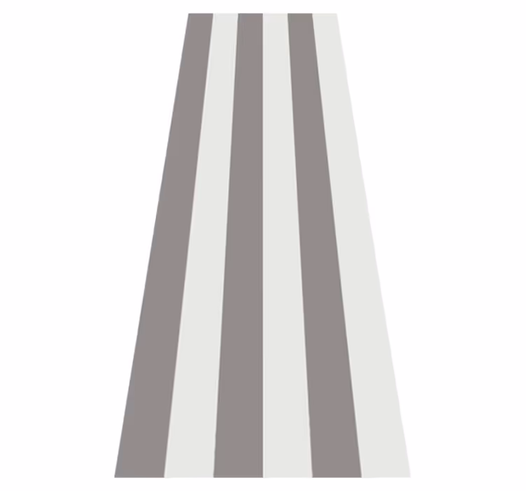 Bedroom carpet in nordic design gray vertical stripes - TenStickers
