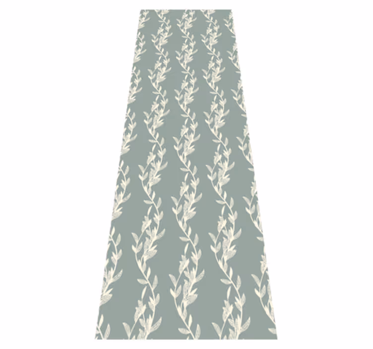 Bedroom carpet with small leaves on twigs design - TenStickers