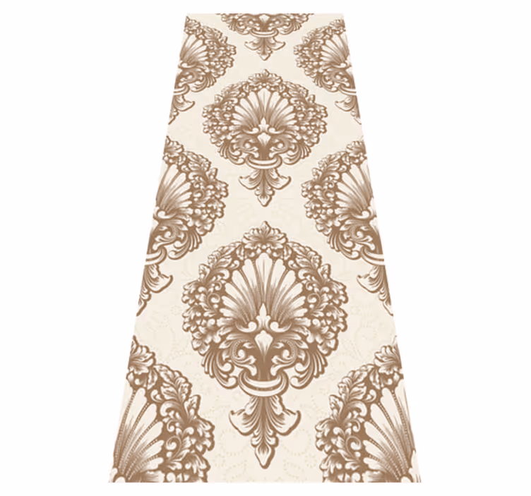 Bedroom carpet in vintage damask style - TenStickers