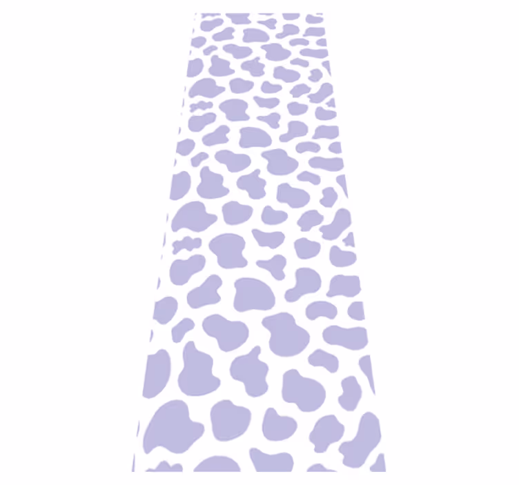 Bedroom carpet in purple cow print - TenStickers