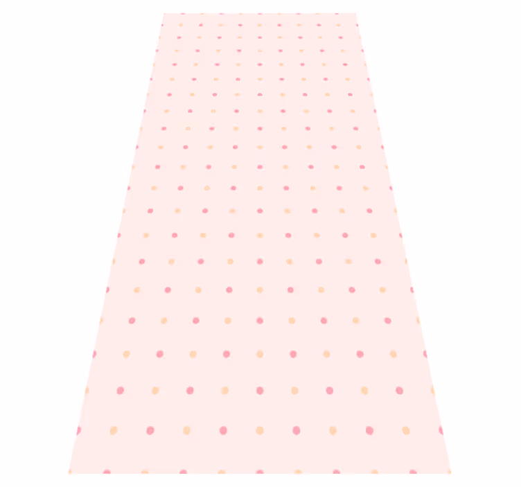 Dots pink rose bedroom carpet - TenStickers