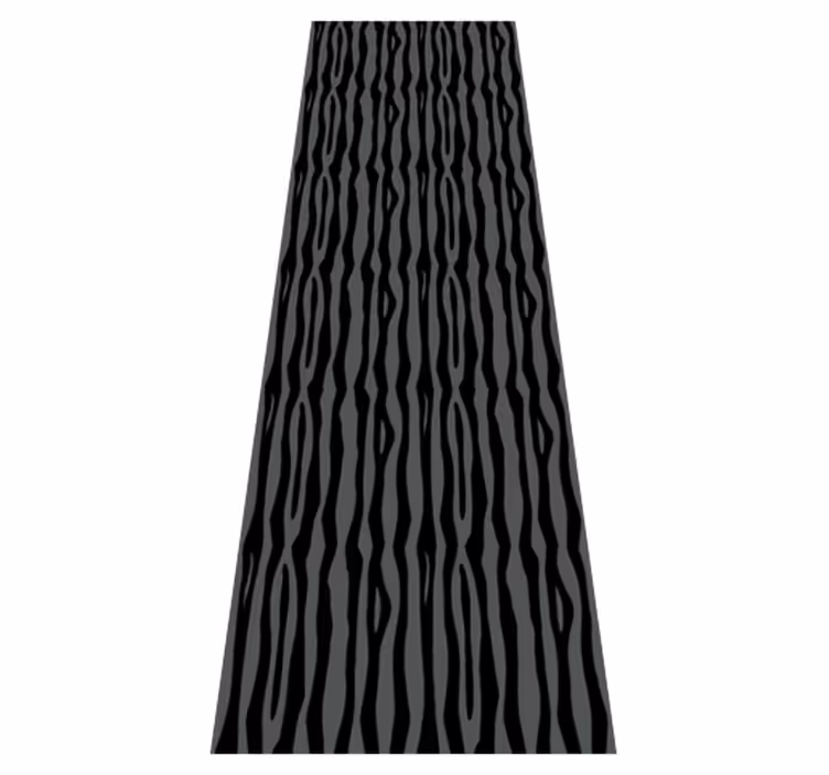 Bedroom carpet with grey and black wavy stripes - TenStickers