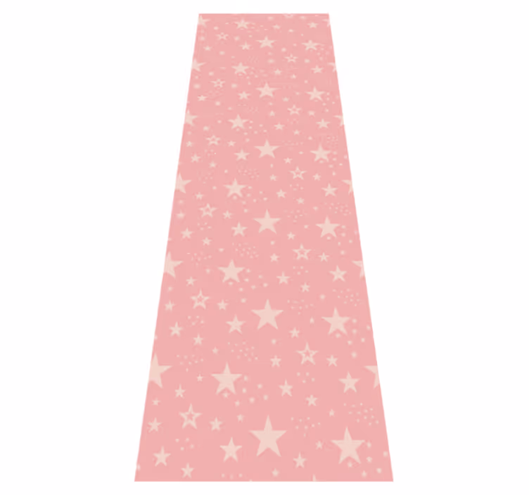 Bedroom carpet light pink stars on dark pink - TenStickers