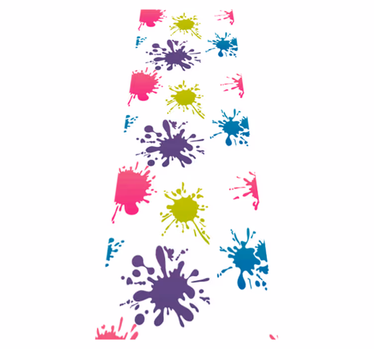 Bedroom carpet in a burst of colors - TenStickers