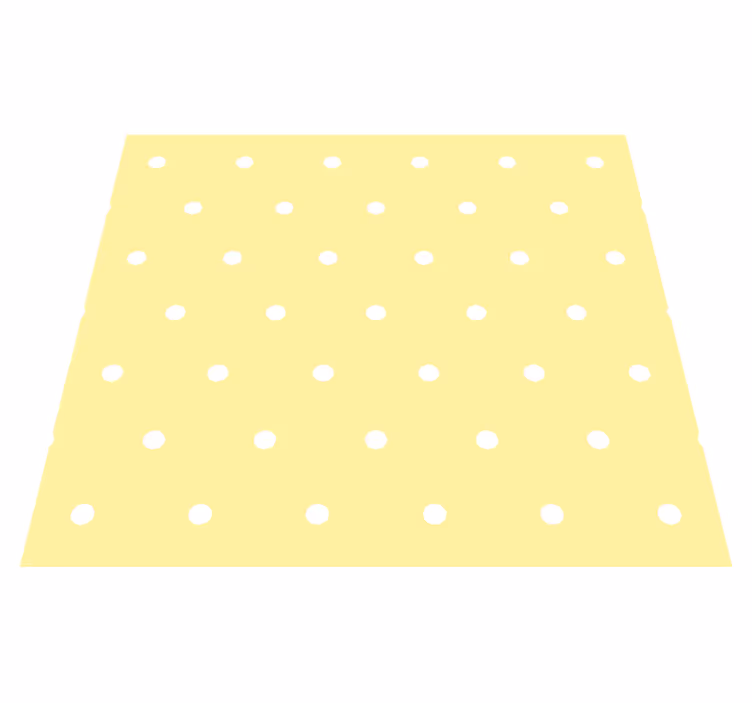Bedroom carpet with yellow background and dots - TenStickers