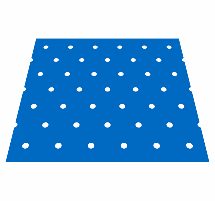 Bedroom carpet with polka dots on blue background - TenStickers