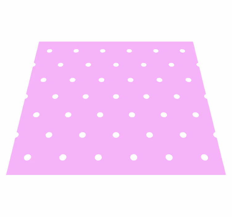 Bedroom carpet with regular dots on pink background - TenStickers