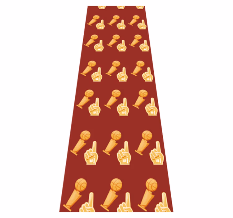 Bedroom carpet with basketball game design - TenStickers