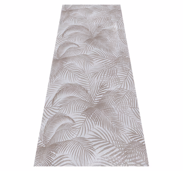 Gray 80's elegant botanical bedroom carpet - TenStickers