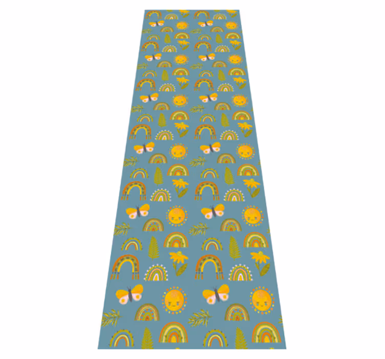 Sloppy thick hand-drawn pattern bedroom carpet - TenStickers