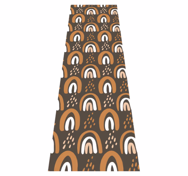 Bedroom carpet with rain and drops rainbow pattern - TenStickers
