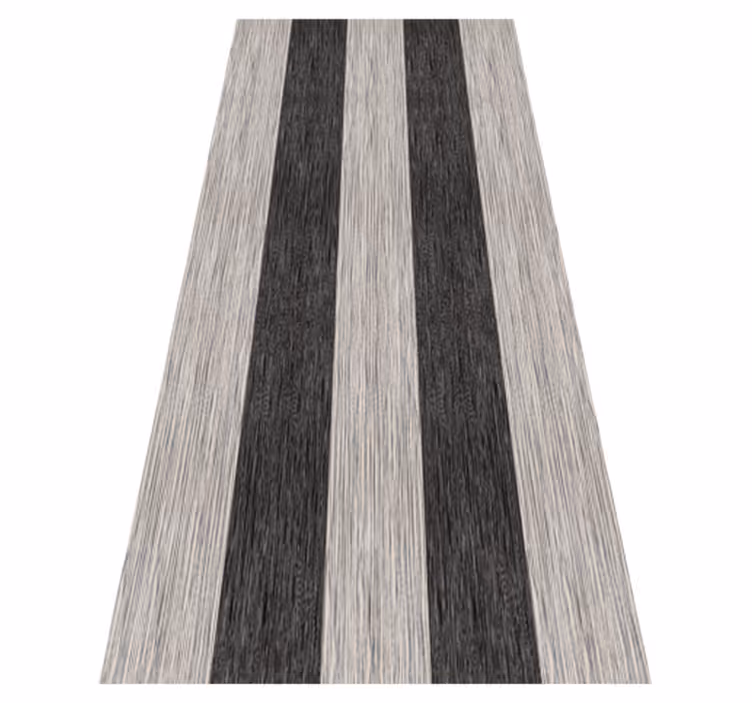 Bedroom carpet in black and white wood effect - TenStickers