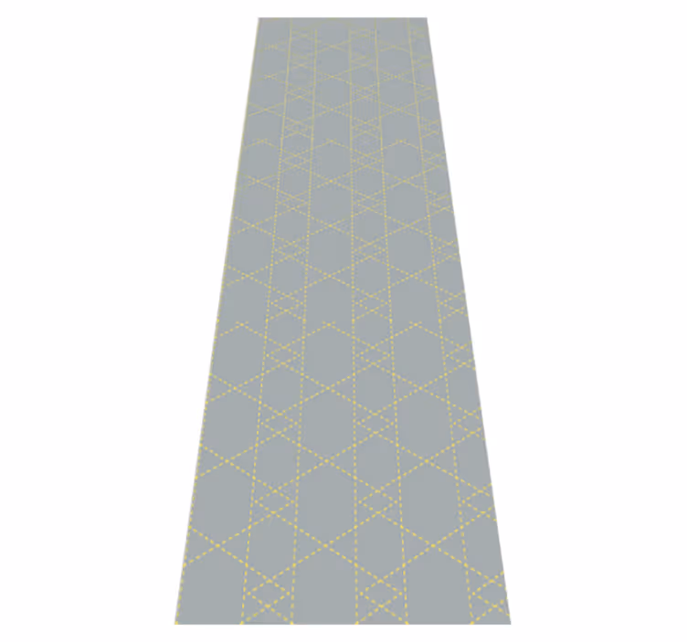 Bedroom carpet in pantone origami triangles - TenStickers