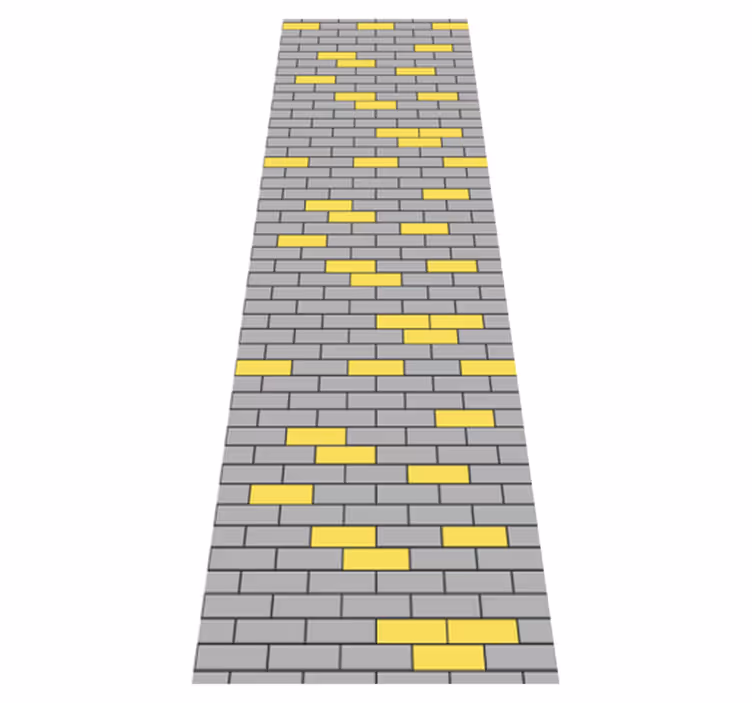 Bedroom carpet in brick pantone design - TenStickers