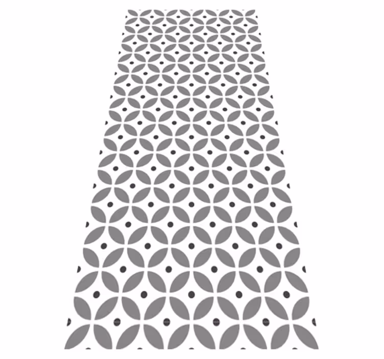 Bedroom carpet in nordic style seamless circles - TenStickers