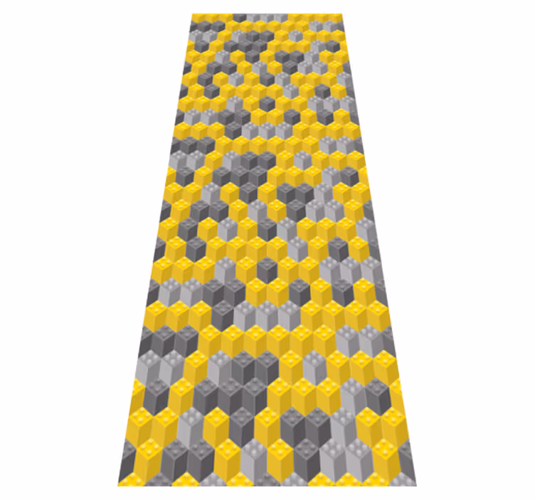 Bedroom carpet in pantone color blocks - TenStickers